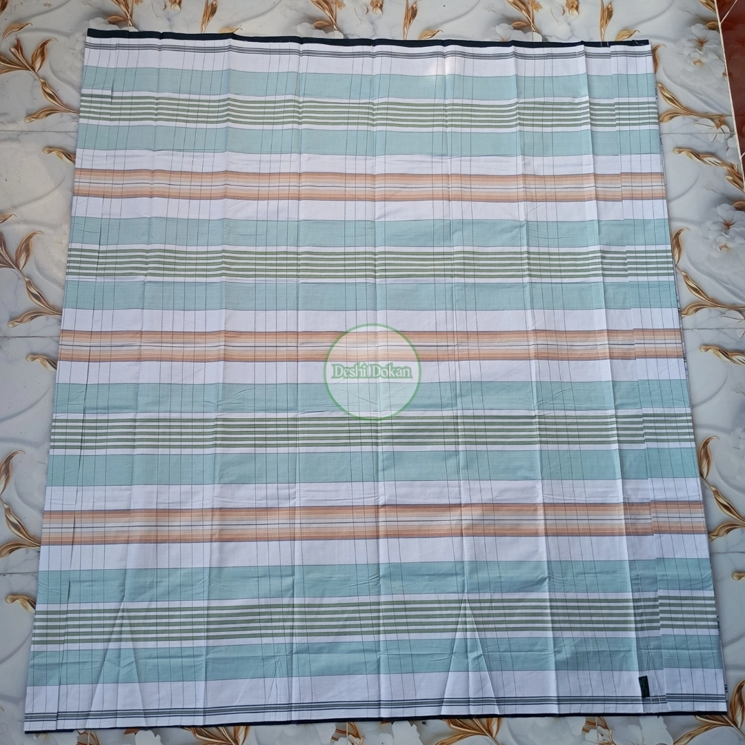 সিরাজগঞ্জের ঐতিহ্যবাহী চিকন সুতার লুঙ্গি (২ পিস লাইট) - Image 7