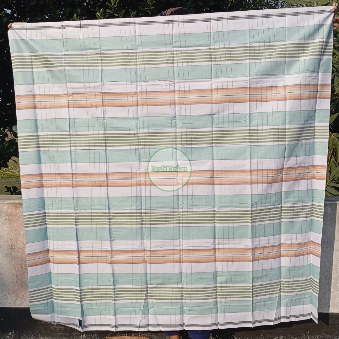 সিরাজগঞ্জের ঐতিহ্যবাহী চিকন সুতার লুঙ্গি (২ পিস লাইট) - Image 5